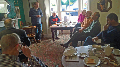 Picture, Men at Breakfast